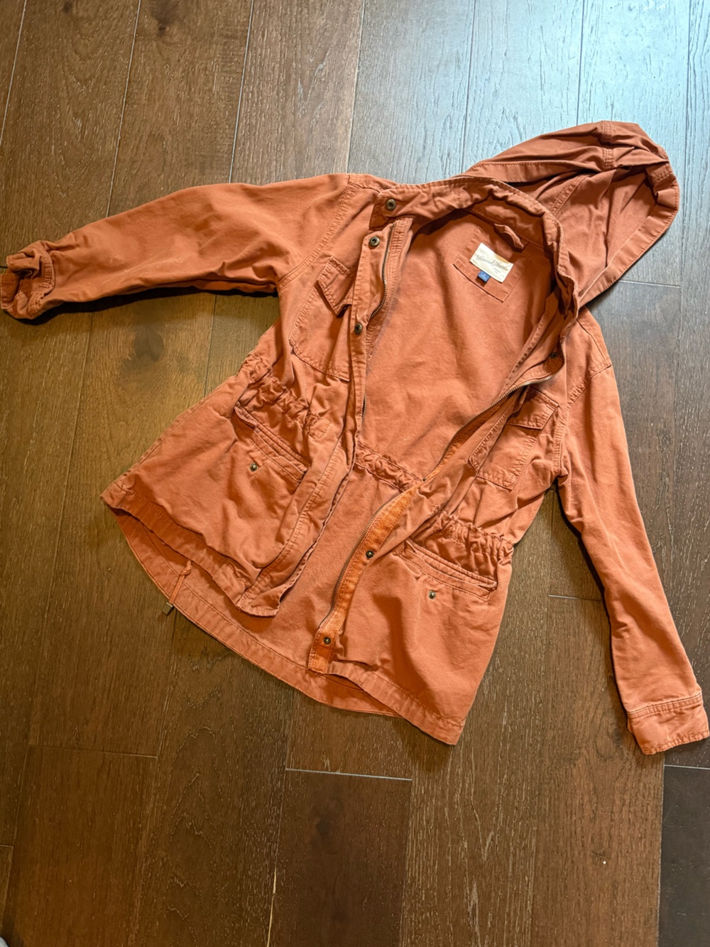 Universal Thread Rust Hooded Utility Jacket